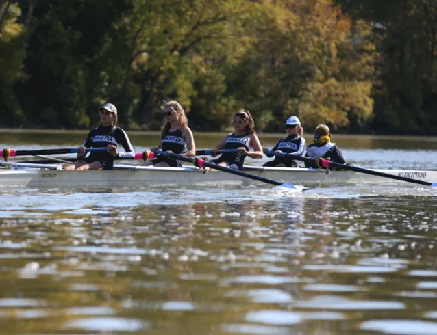 Women rowers on the river