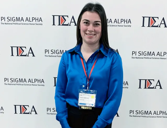 Sarah Wallenfelsz at the conference