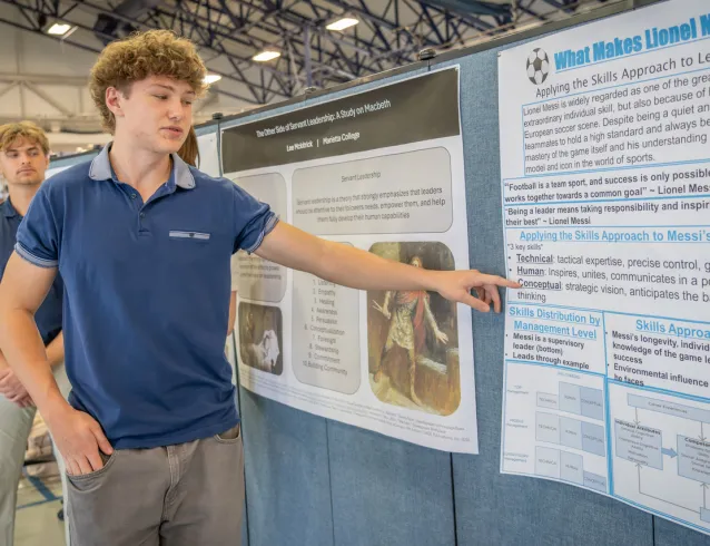 Andrew Walsh ’27 during ExEd Day at Marietta