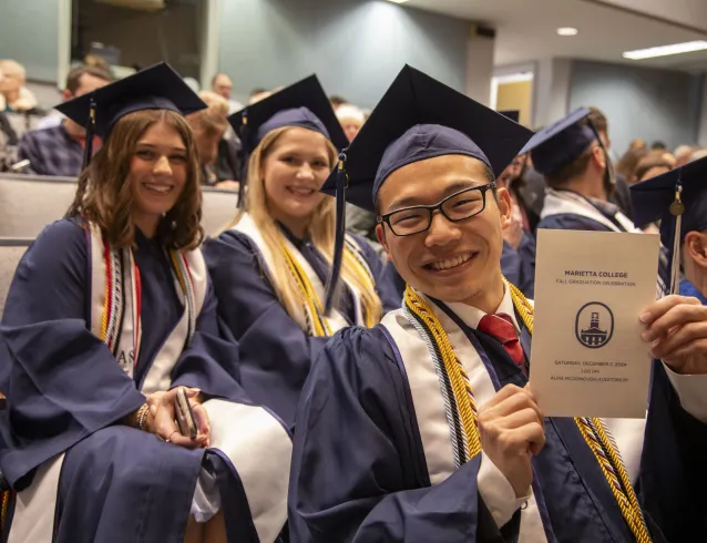 Yutaro Ito ’25 and fellow Marietta College graduates
