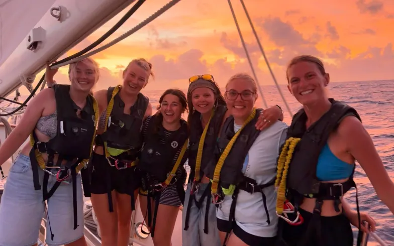 Emily Keefer and peers study abroad in Fiji