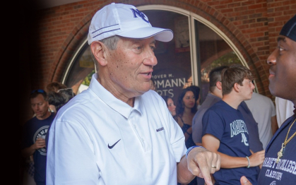 Joe Chlapaty Chats with student