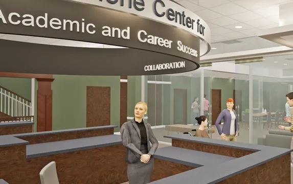 Rendering of the new Milone Center