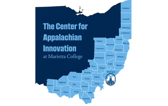 Appalachian Ohio map