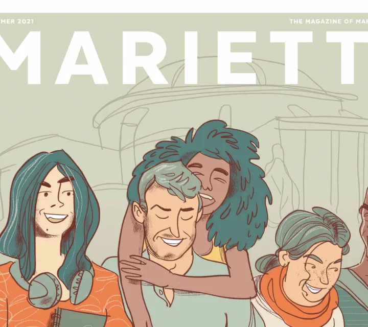 Summer 2021 cover for the Marietta College Alumni Magazine