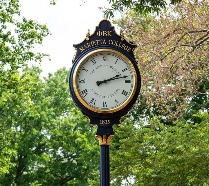 Phi Beta Kappa Clock on the Christy Mall