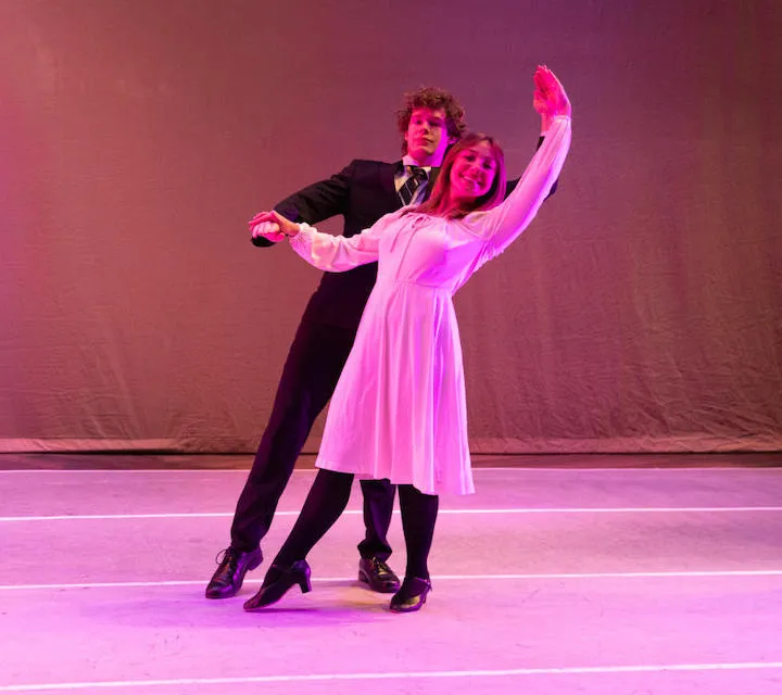 Dancers performing on stage in Friederich Theatre