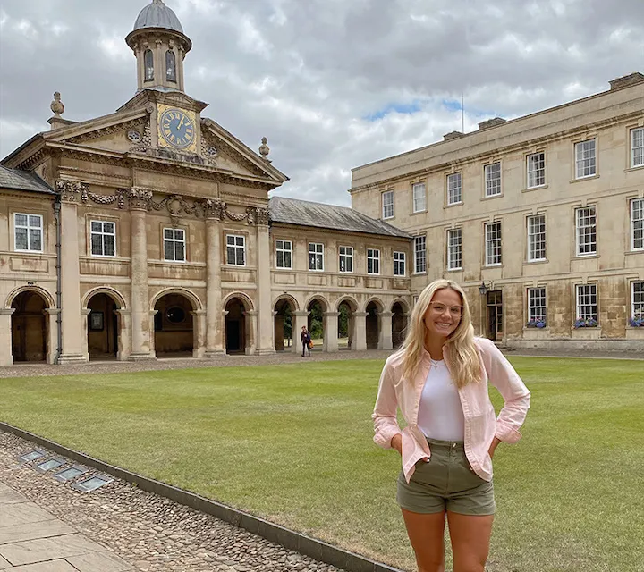 Elizabeth Stern ’23 at the University of Cambridge