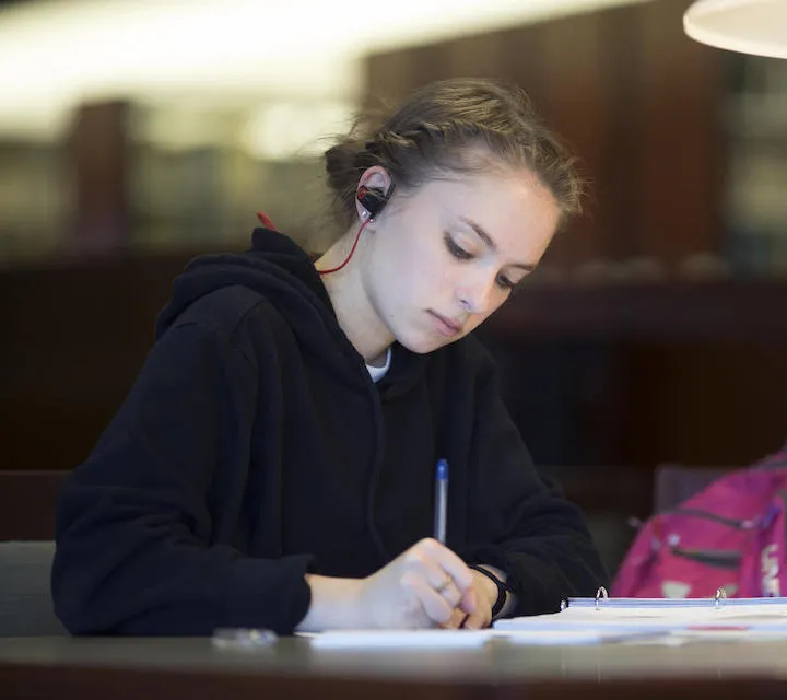 A Marietta College Professional Writing Minor writing in the Legacy Library