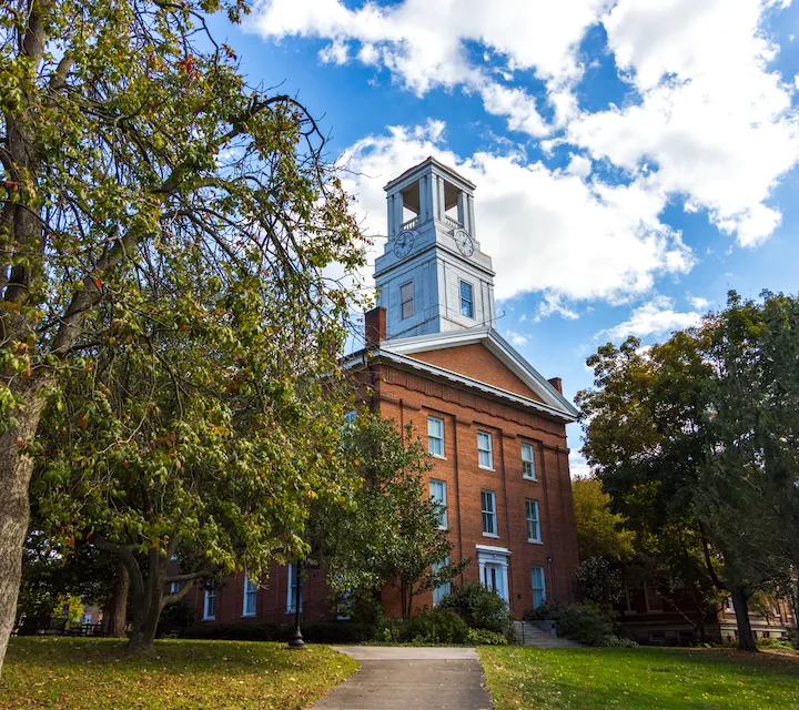 Erwin Hall on the campus of Marietta College.