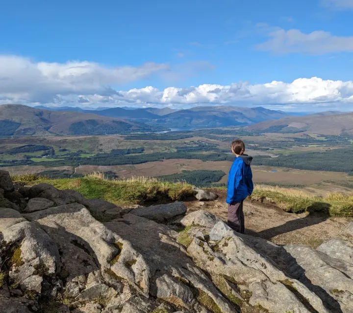 Marietta College student Carson Halbower ’25 poses for a photo during her Education Abroad trip to Aberdeen, Scotland