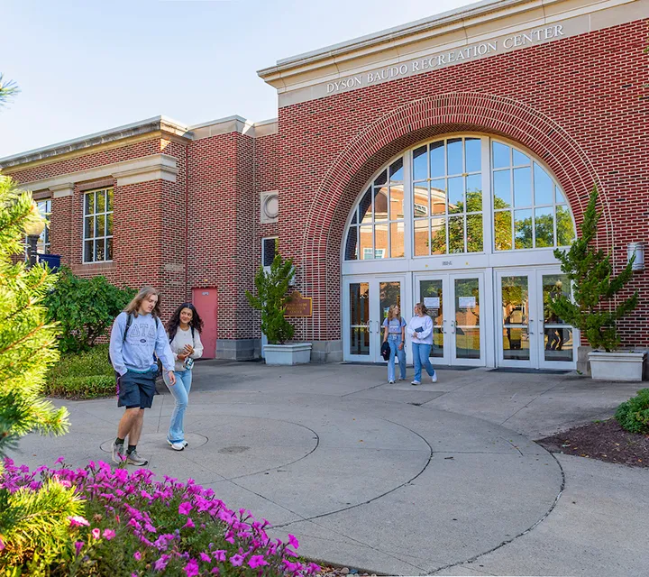Students leaving Dyson Baudo Recreation Center