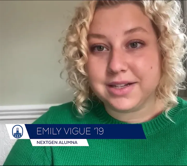 NextGen alumna Emily Vigue