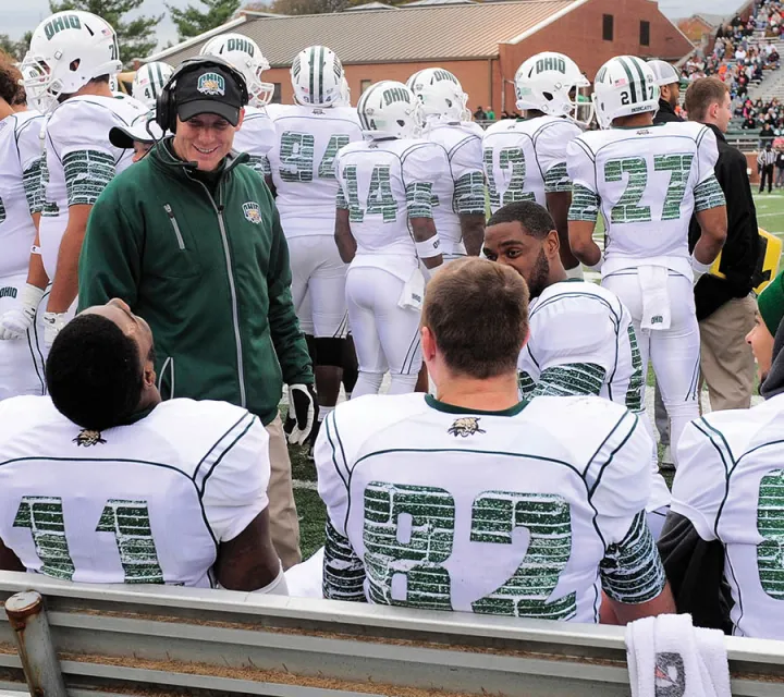 Marietta College Alumni Brian Haines coaches at OU