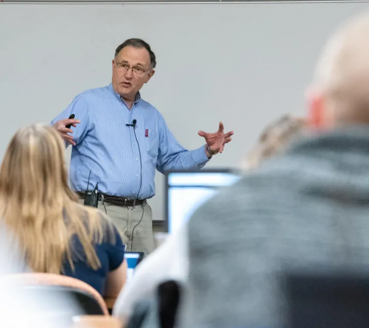 Barry Brownstein Lecturing the Marietta College PA Program