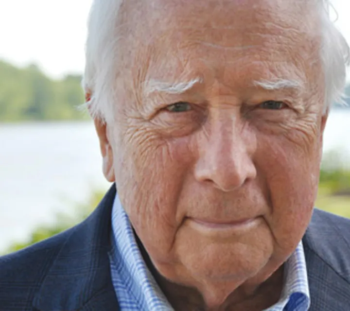 David McCullough at the Ohio River