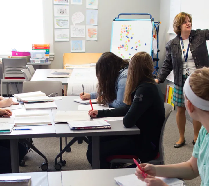 Carole Hancock teaching