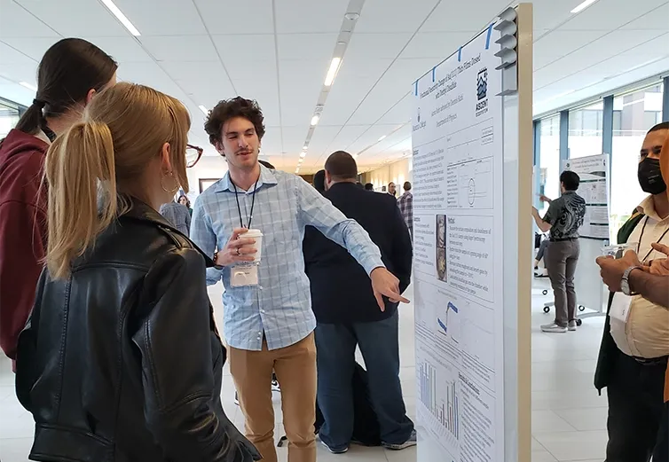 Aaron Rohr ’24 (Mogadore, Ohio): Fractional Resistivity Change Of Au(111) Thin Films Dosed With Diethyl Disulfide.