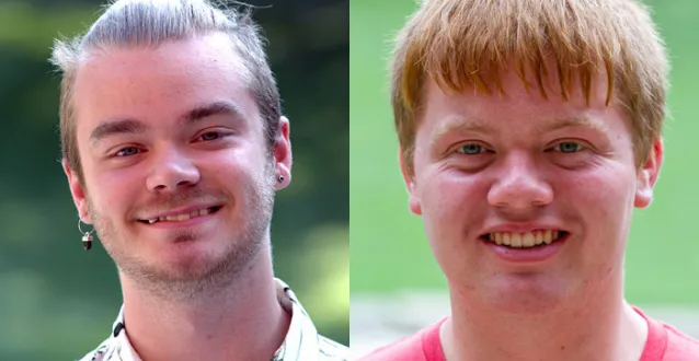 Headshots of Bayden Hoblitzell and Orv Taylor