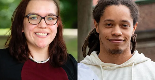 Headshots of Audrey Albright and Alex Dimon