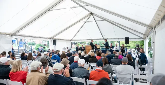 View of MCAA Awards ceremony on The Christy Mall