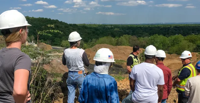Land and Energy Management Students in the field