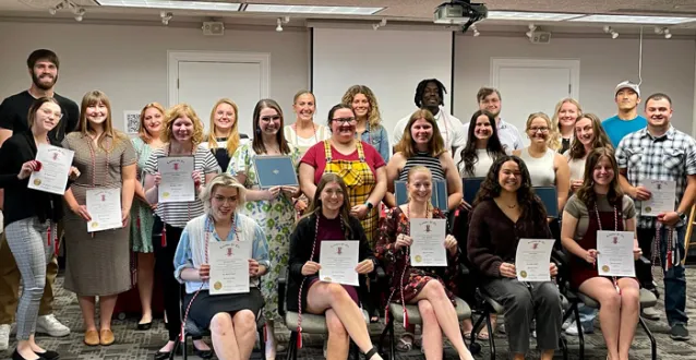 Group photo of inductees