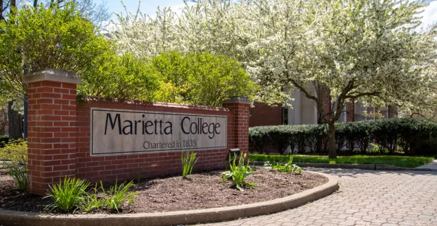 Marietta College sign