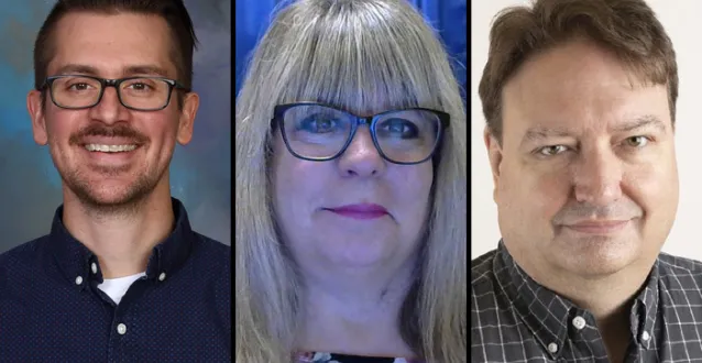 Photos of the three PioPitch presenters