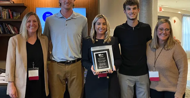 Students and faculty receiving OCA Award