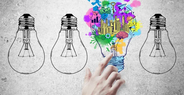 Drawing of lightbulbs