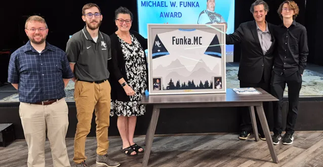 Coaches and parents honor Michael W. Funka