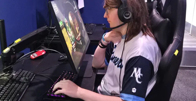 Drew Martin playing GeoGuessr on the computer