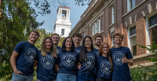 Students outside Irvine