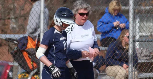 Jeanne Arbuckle and Softball Player