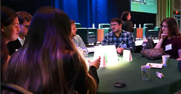 Interns attending State of Appalachian Ohio conference