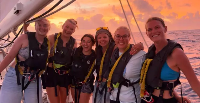 Emily Keefer and peers study abroad in Fiji