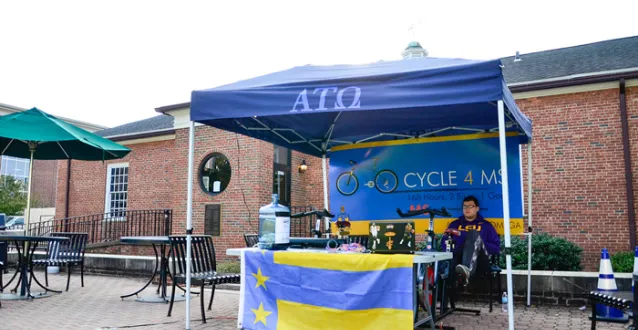 ATO member participating in Cycle4MS