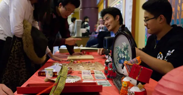 Students at Chinese culture day