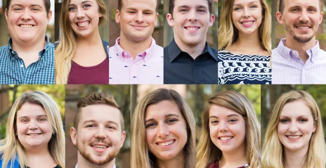 Mug shots of the 2017 homecoming court