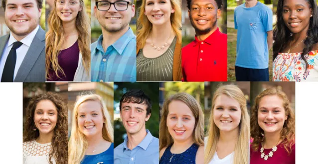 Collage of king and queen candidates