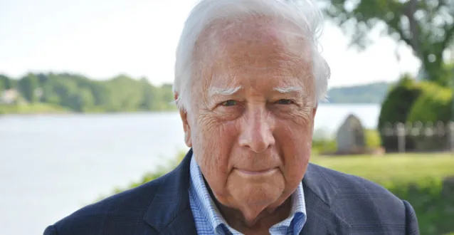 Author David McCullough by the Ohio River