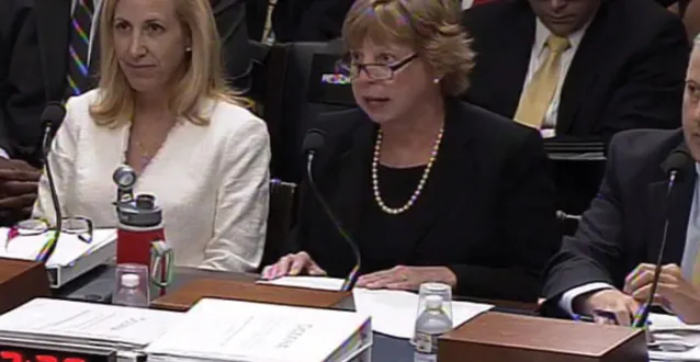 Peg Howell testifying before Congress