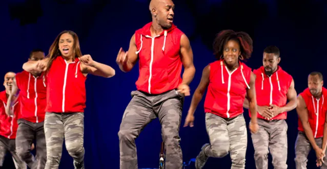 Step Afrika dancers