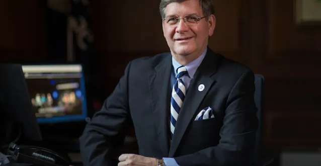 President Ruud at his desk