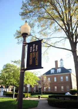 The McDonough Center for Leadership and Business during spring