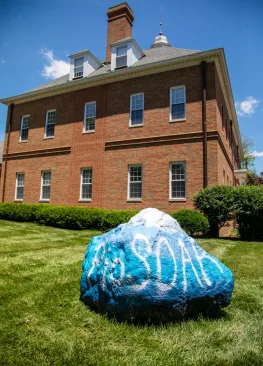 The McDonough Center for Leadership and Business during spring