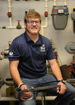 A Marietta College Petroleum Engineering major poses for a photo