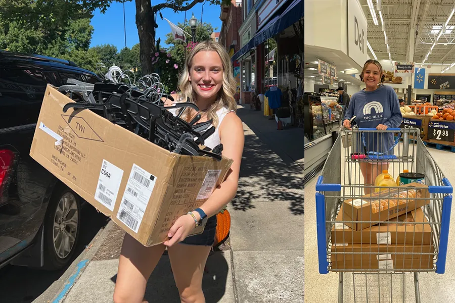 Big Blue co-founders Alexis and Lilly preparing for opening day